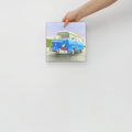 Hippie Bus Art Print on Canvas