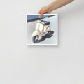 Vespa Scooter Art Print on Paper