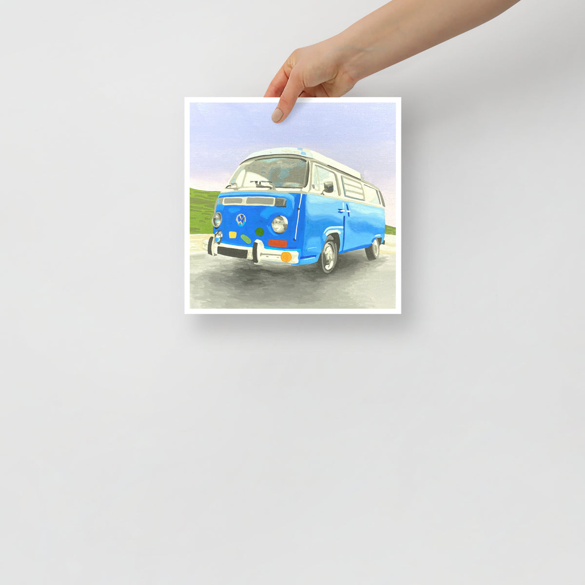 Hippie Bus Art Print on Paper