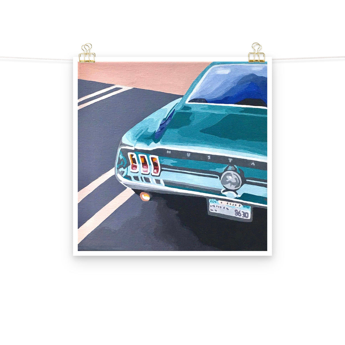 Muscle Car Art Print on Paper