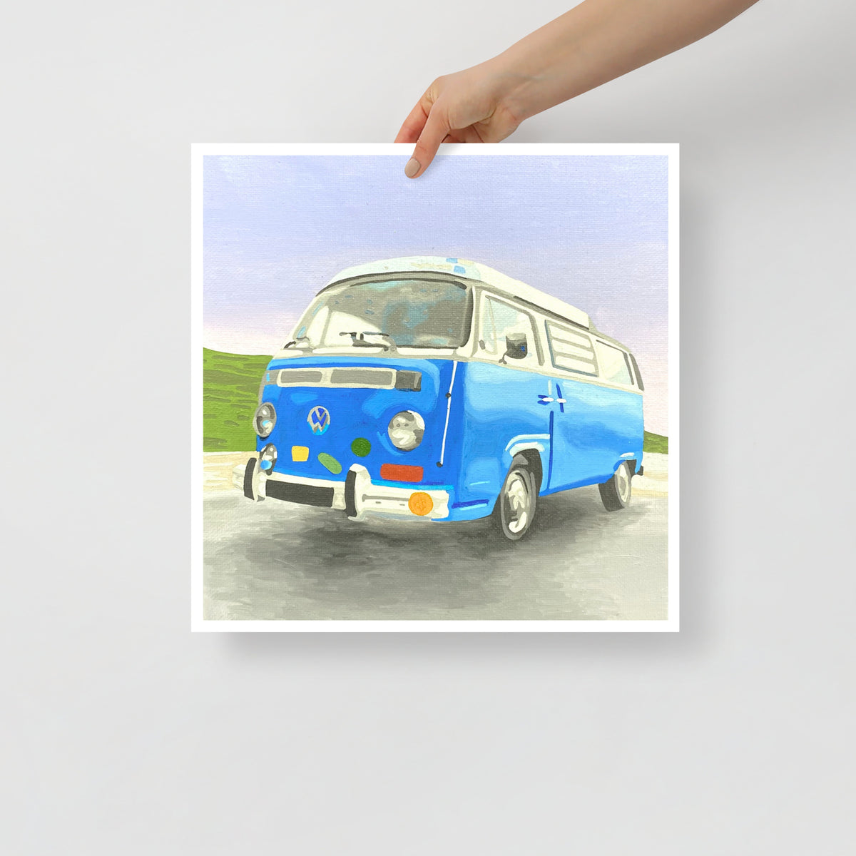 Hippie Bus Art Print on Paper