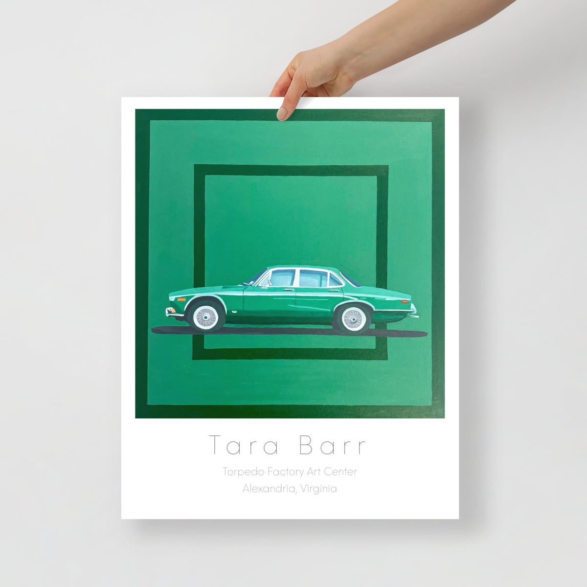 Jaguar Art Print on Paper with Information Block